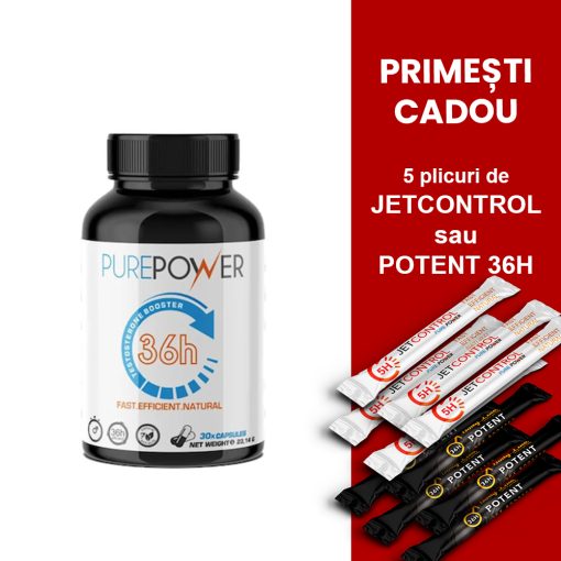 Pure Power pastile potenta oferta 5 plicuri miere jetcontrol potent 36h